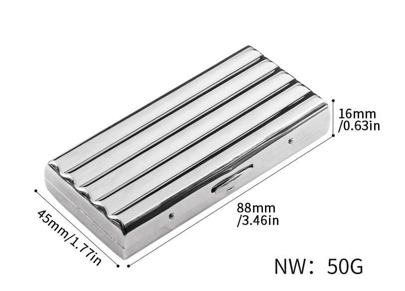 Wavy Cigarette Case Moisture-proof Portable Cigarette Case For 10-Cigarette HOT