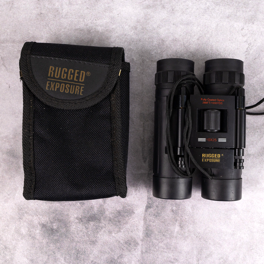 Binoculars Rugged Exposure 10X25 and Case