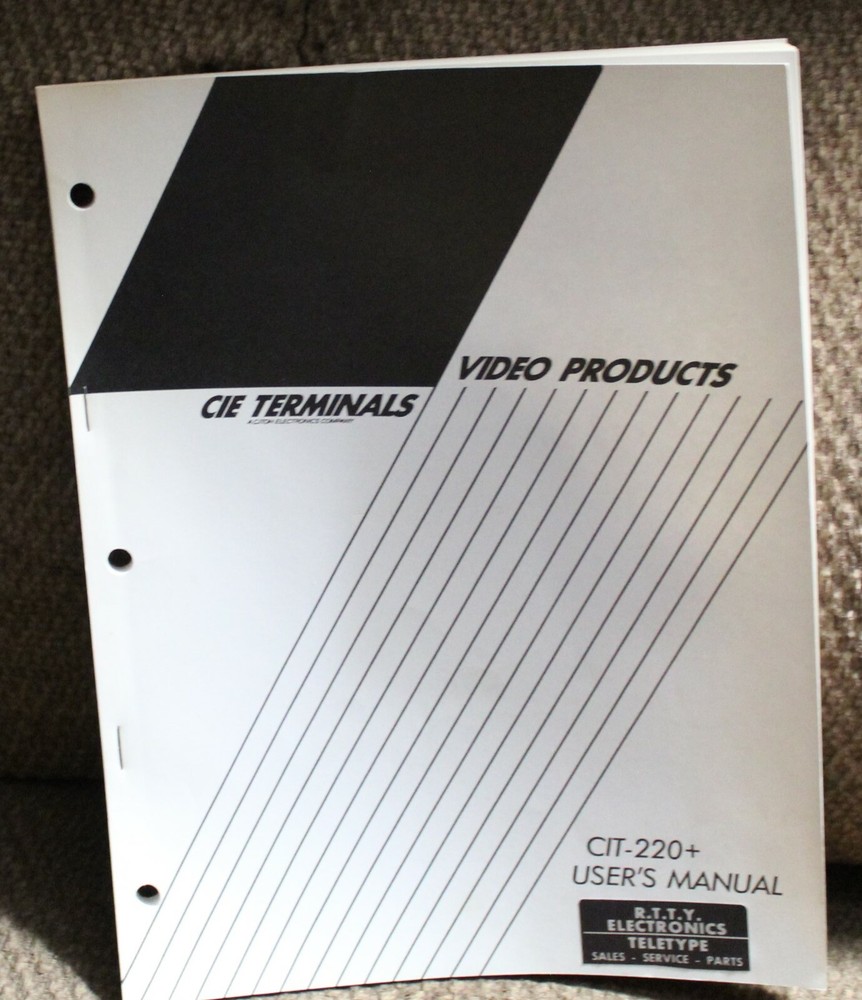 C.ITOH Cit 220+ User Manual