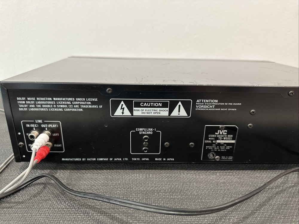 JVC TD-W660 Double Cassette Deck Quick Reverse Japan Made