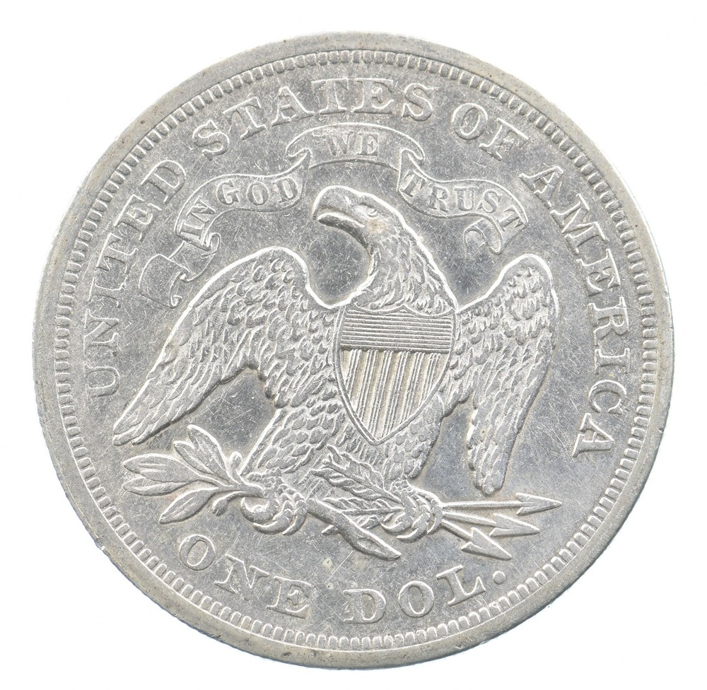1871 Seated Liberty Silver Dollar *6152