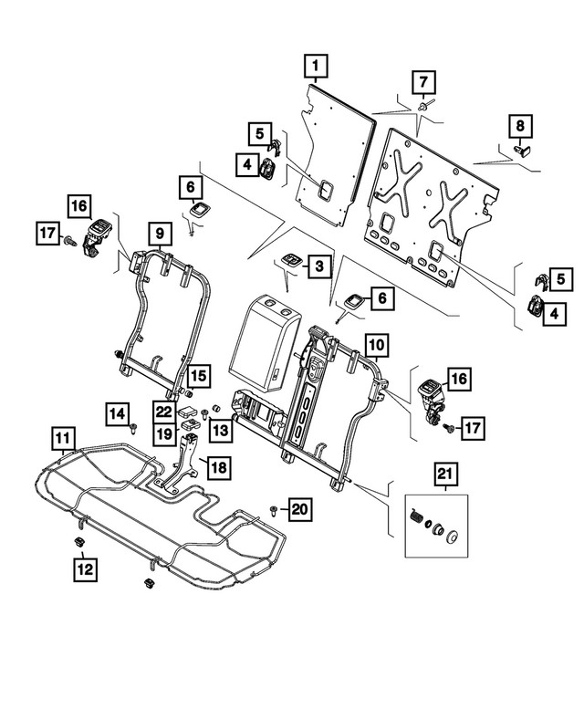 Genuine Mopar Seat Screw 6511625AA