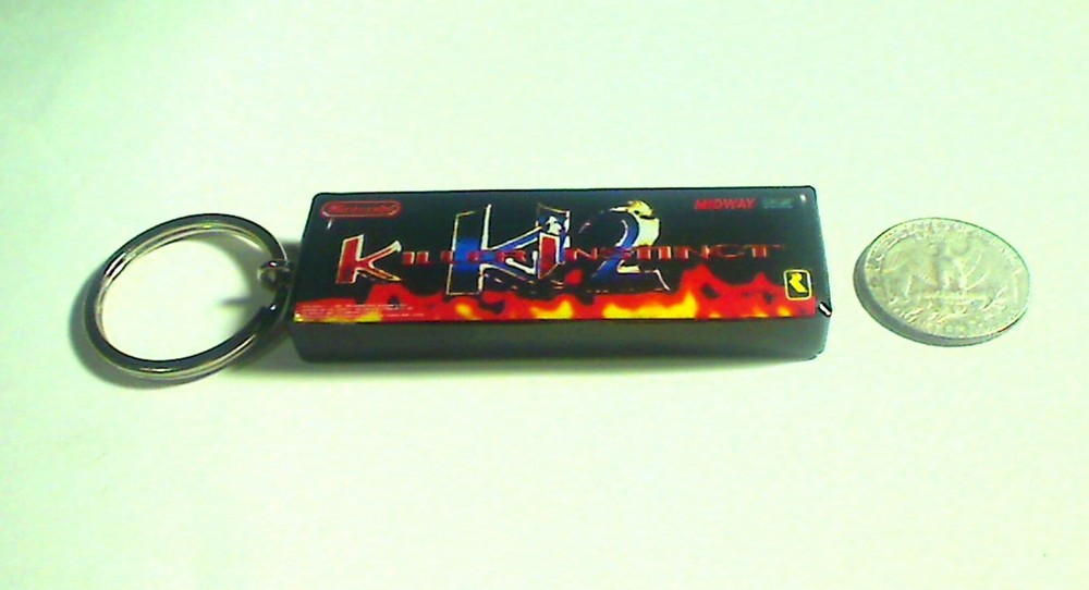 Killer Instinct 2 Arcade Marquee Coin Door accessory Keychain