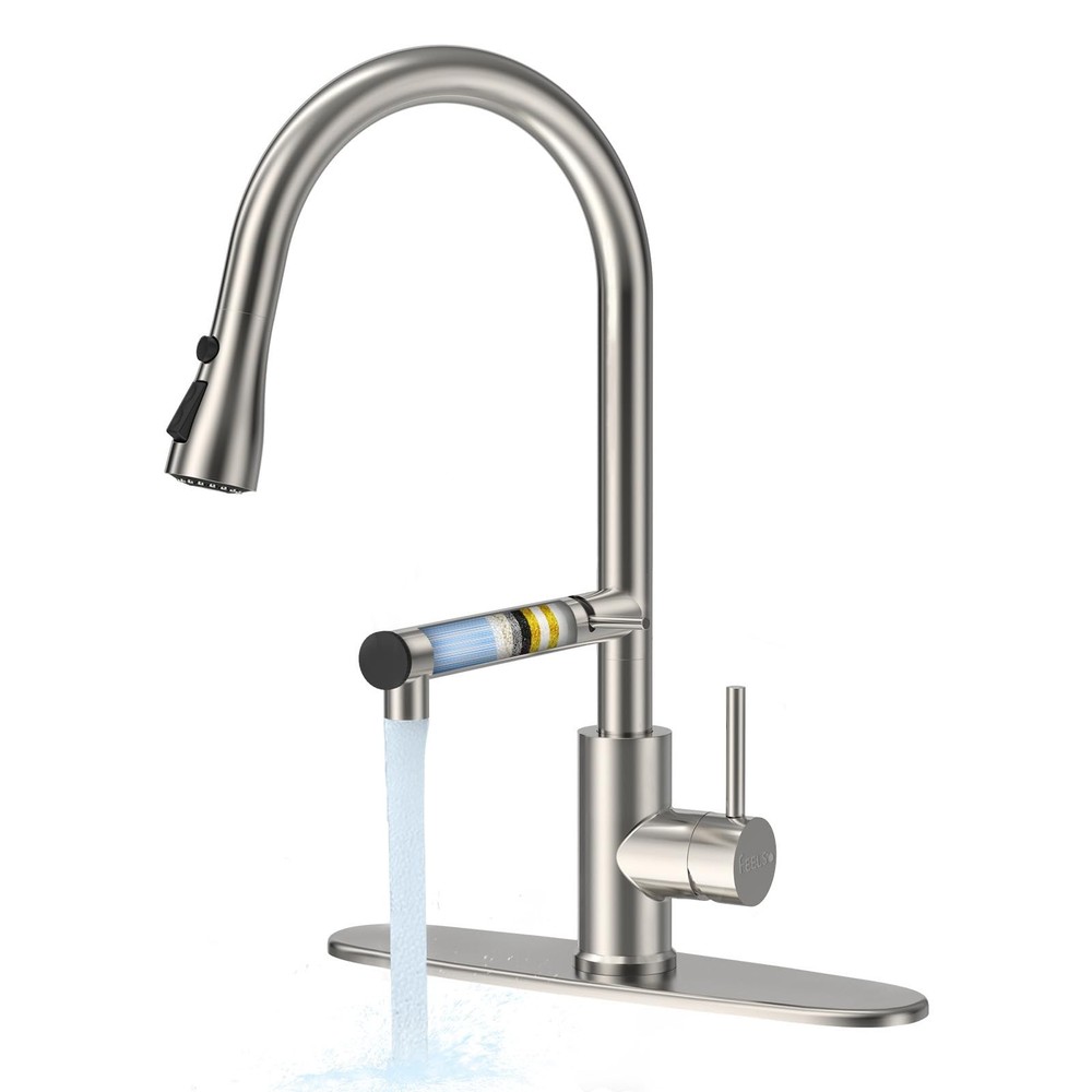 Kitchen Faucets, Upgraded Filter Water Kitchen Faucet with Pull Down Sprayer,...