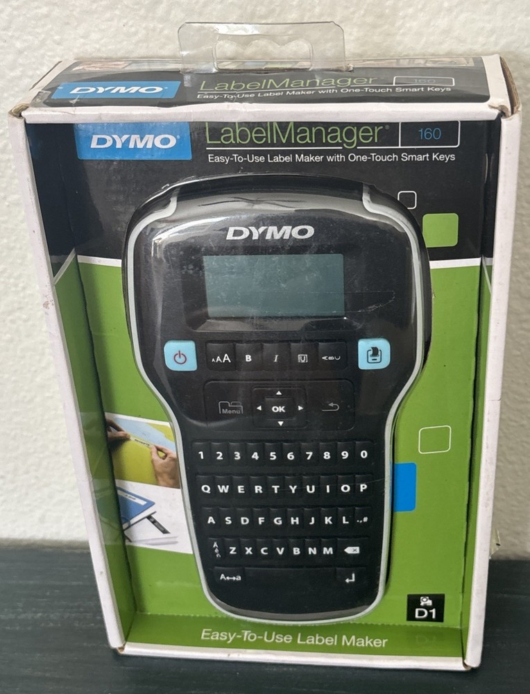 DYMO LABELMANAGER 160 Handheld Portable Label Maker - Black - NOB
