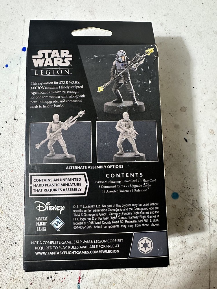 Star Wars Legion Agent Kallus Commander Expansion