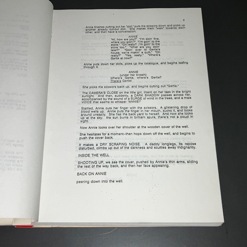 THE GIFT (2000) Sam Raimi / B.B. Thorton Horror Script CAA Agency Xerox + COA!