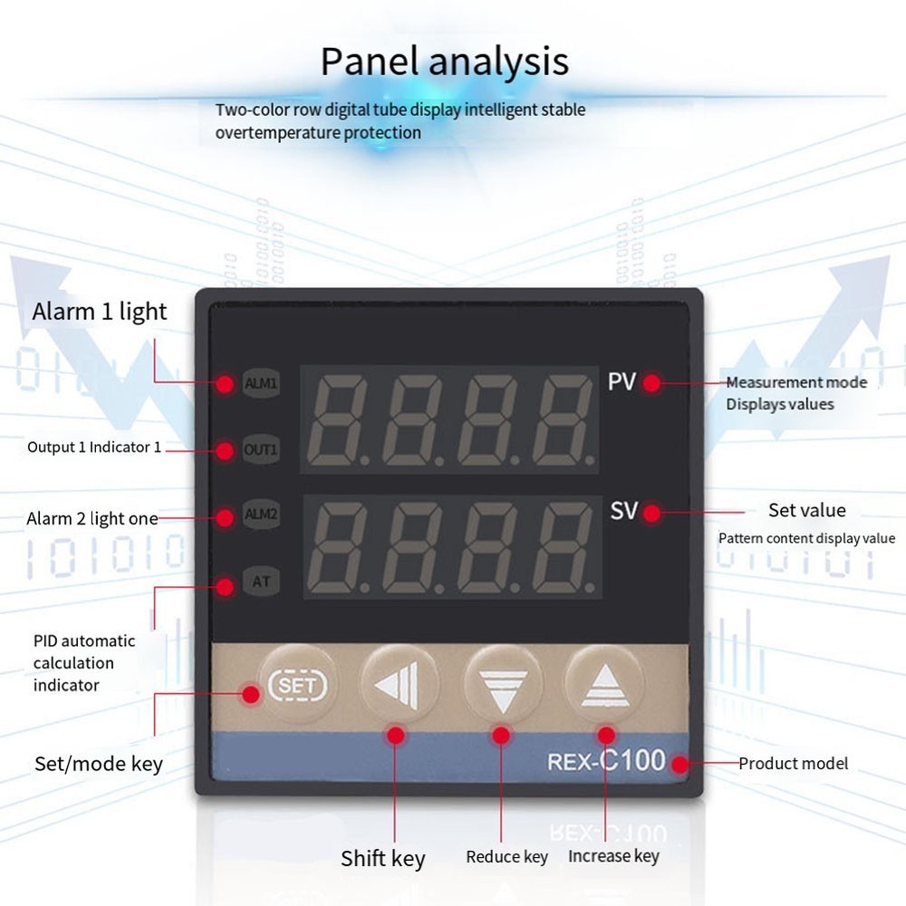 REXC700 M*AN Digital Temperature Controller Relay Output for Precision Control