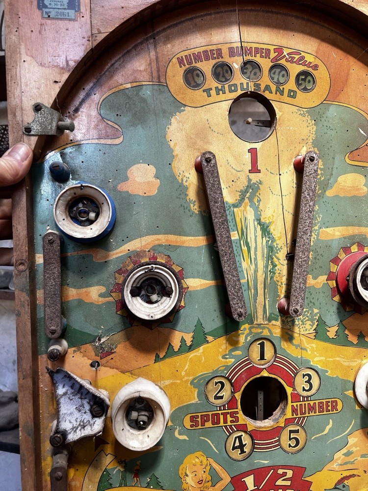 vintage pinball machine Board Table