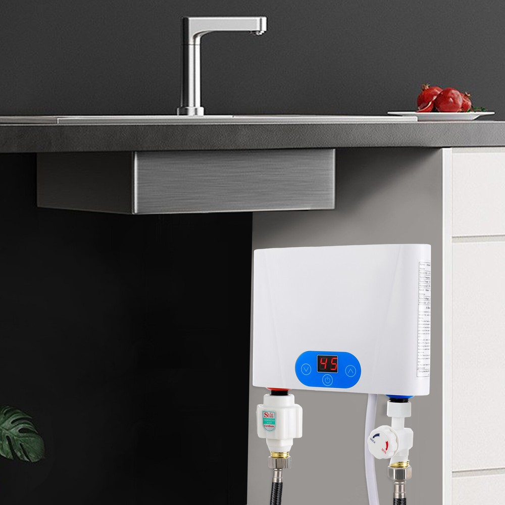 Smart Electric Tankless Under Sink Water Heater 220V Instant Heating Kitchen