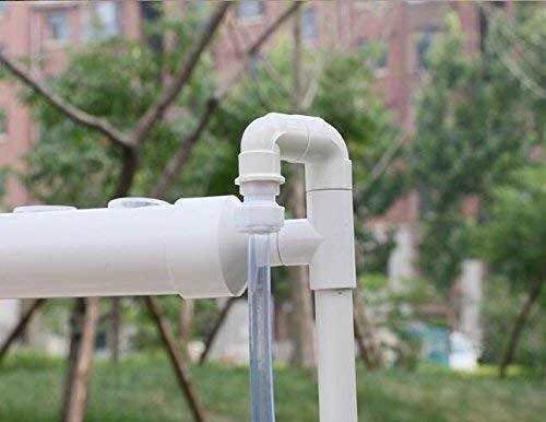 TECHTONGDA Vertical Hydroponic 36 Plant Site Grow System Kit 4 Pipes