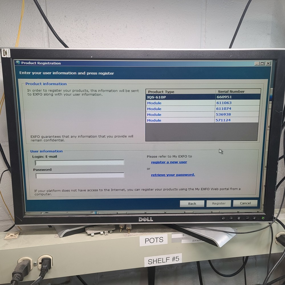 EXFO IQS-610P HS Integrated Qualification System with 4 modules