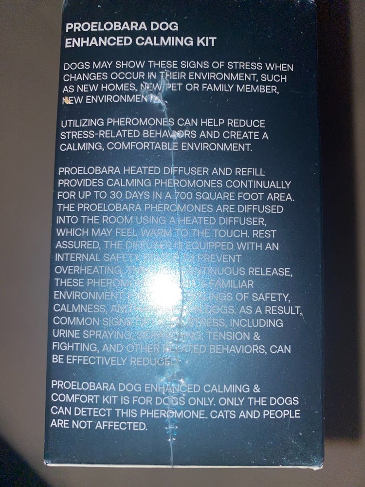 PROELOBARA Enhanced Dog Calming Diffuser Kit NEW