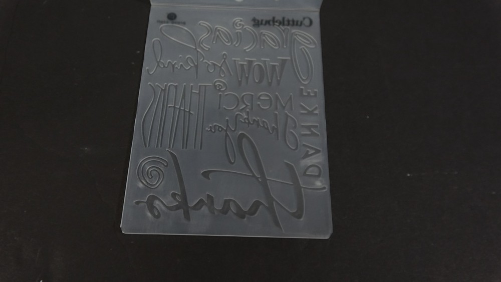 Cuttlebug Provo Craft Embossing Folder Thanks 37-1134