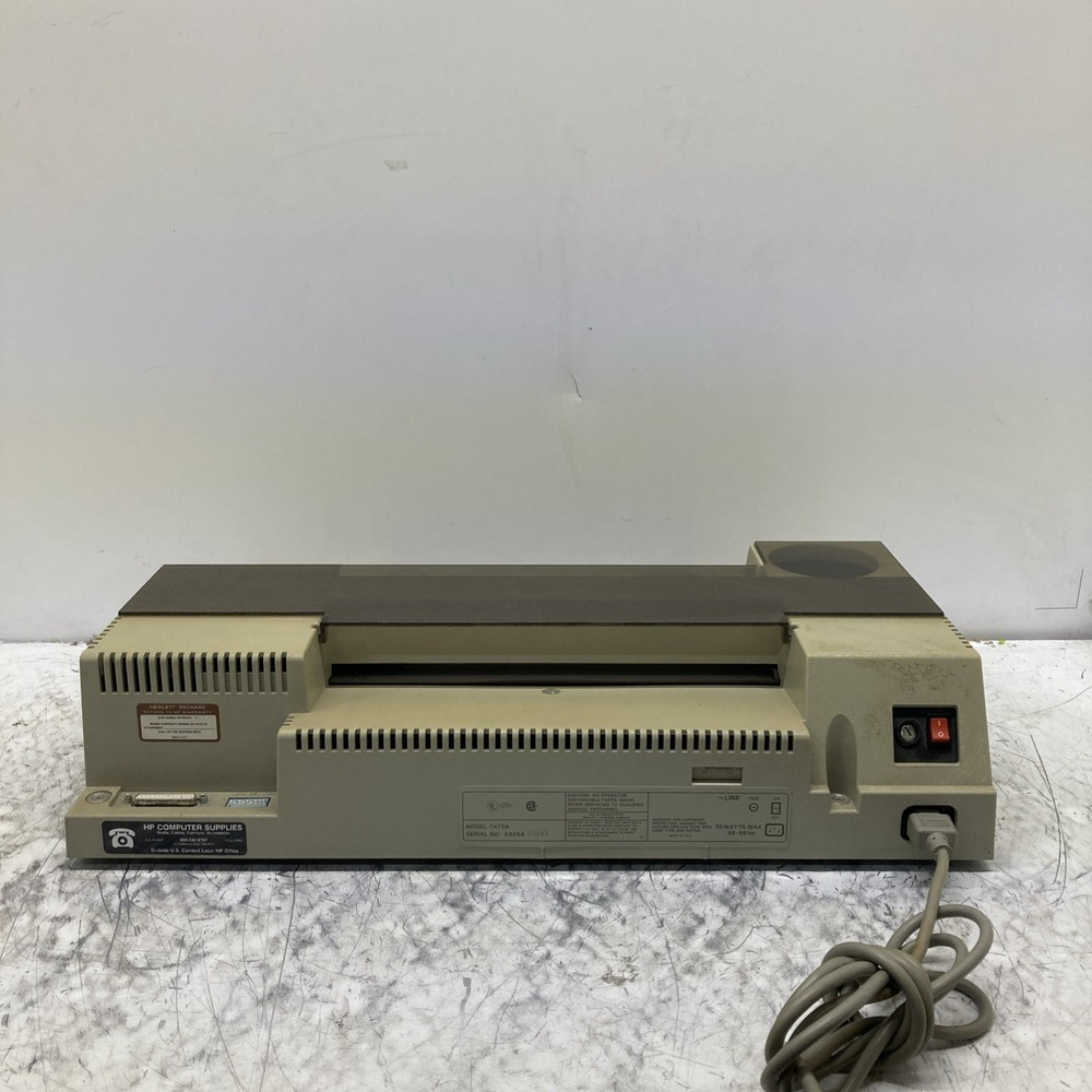 Hewlett Packard 7475A Plotter Printer, Powers On Untested