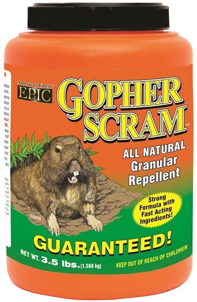 Gopher Scram - Organic Granular Repellent for Gophers