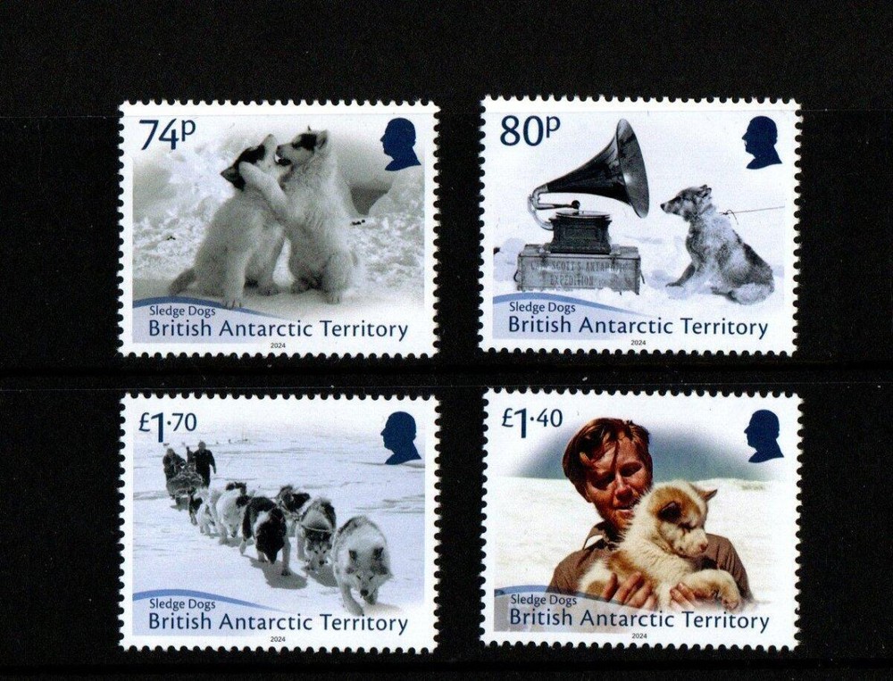 BRITISH ANTARCTIC TERRITORY 2024, SLEDGE DOGS, 4v., MNH