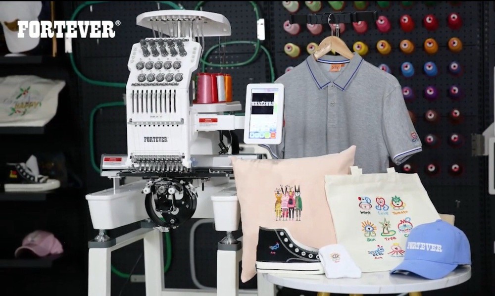 commercial embroidery machine computerized