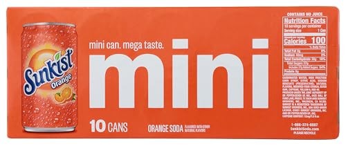Sunkist Sunkist Regular 10pk Mini Can, 75 Fl Oz