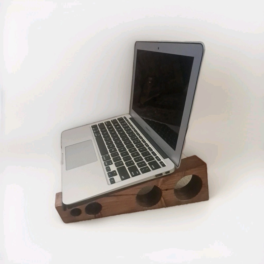 Handcrafted Wood Laptop Cooling Rack