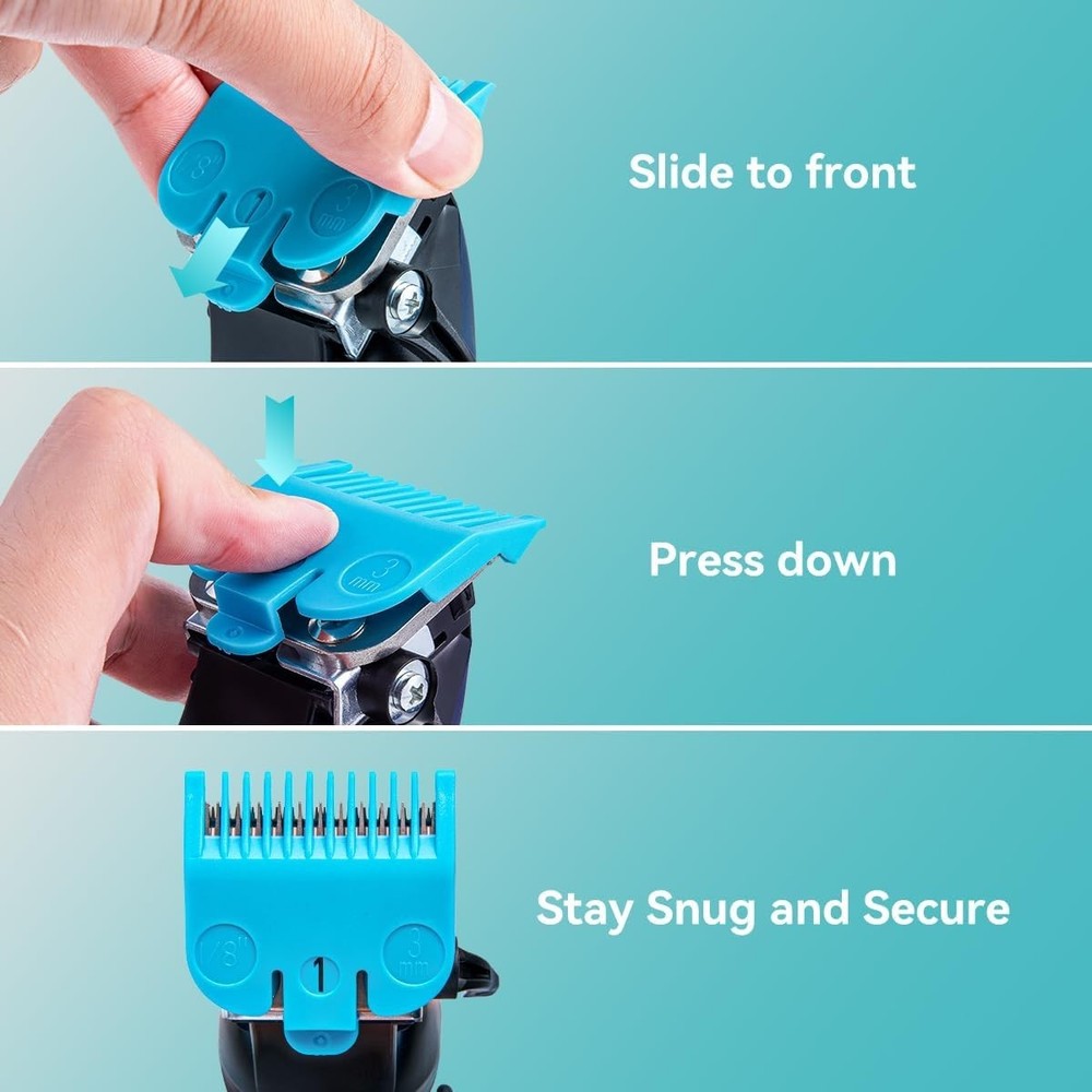 Multicolor Clipper Guards Set for Wahl Clippers