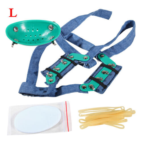 Dental Orthodontic High-Pull Headgear With Rigid Chin Cap High Pull Strap Lab