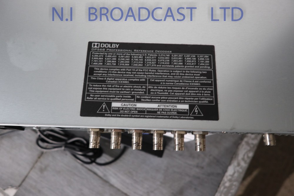 Dolby DP568 reference decoder for 7.1 surround The Dolby DP568 Professional