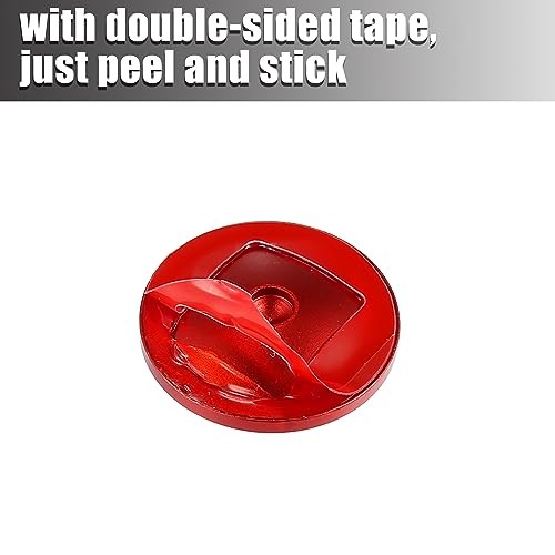 Engine Start Stop Button Cover Kit One Click Push Start Button Trim Red