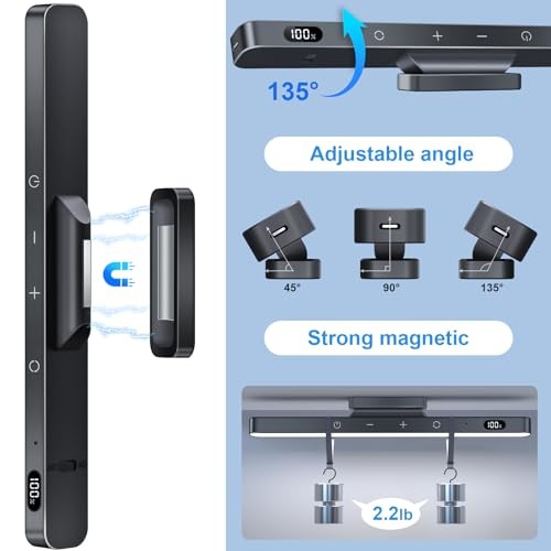 Rechargeable Light Bar with Romote Control,3 Colors 3W Remote Control