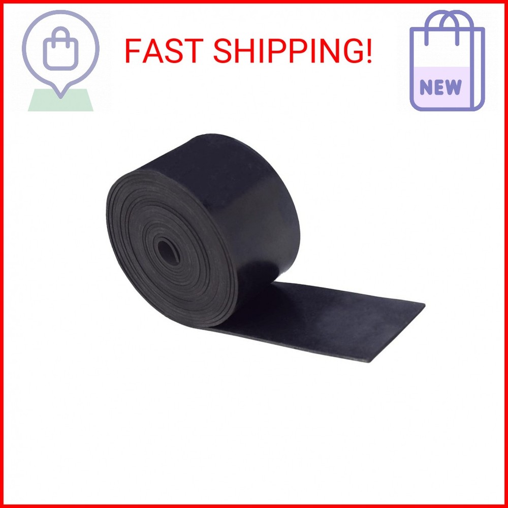 DOBTIM Neoprene Rubber Strips 1/16 (.062)" Thick X 2" Wide X 10'Long, Solid Rubb