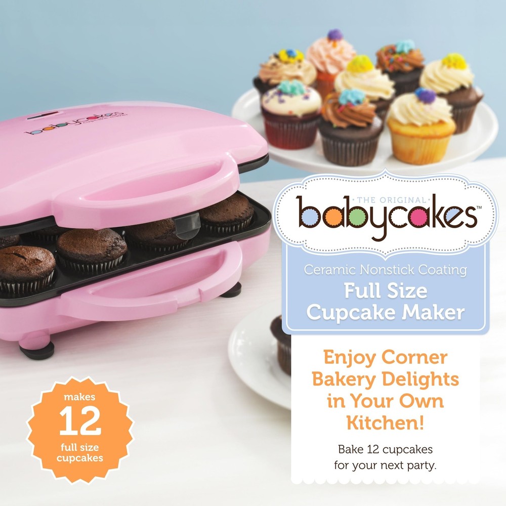 Full Size 12 Cupcake Maker Machine Kitchen Appliance Nonstick Coating