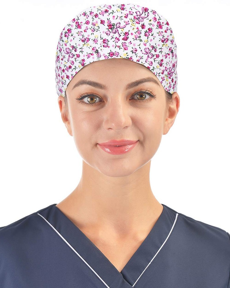 Adjustable Working Cap Elastic Tie Back Scrub Cap Unisex One Size Multiple Color