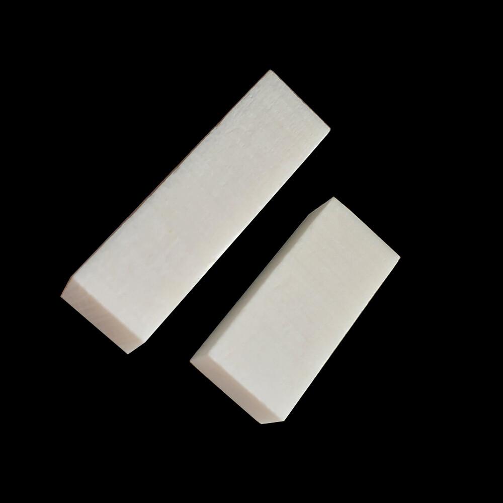 5 Sets Violin White Bone Saddle + Nut material Violin Making Restore Repair