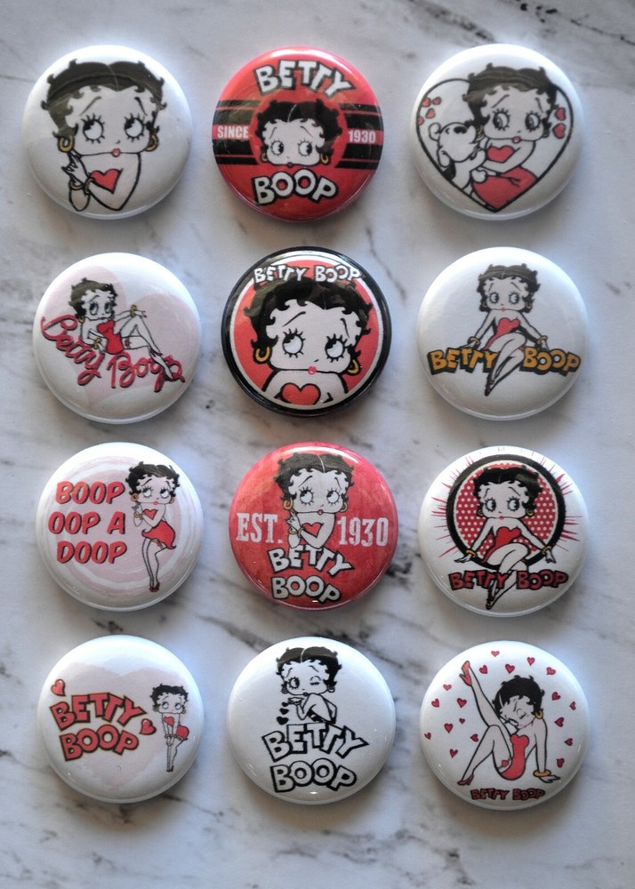 Betty Boop - 1" Pinback Buttons