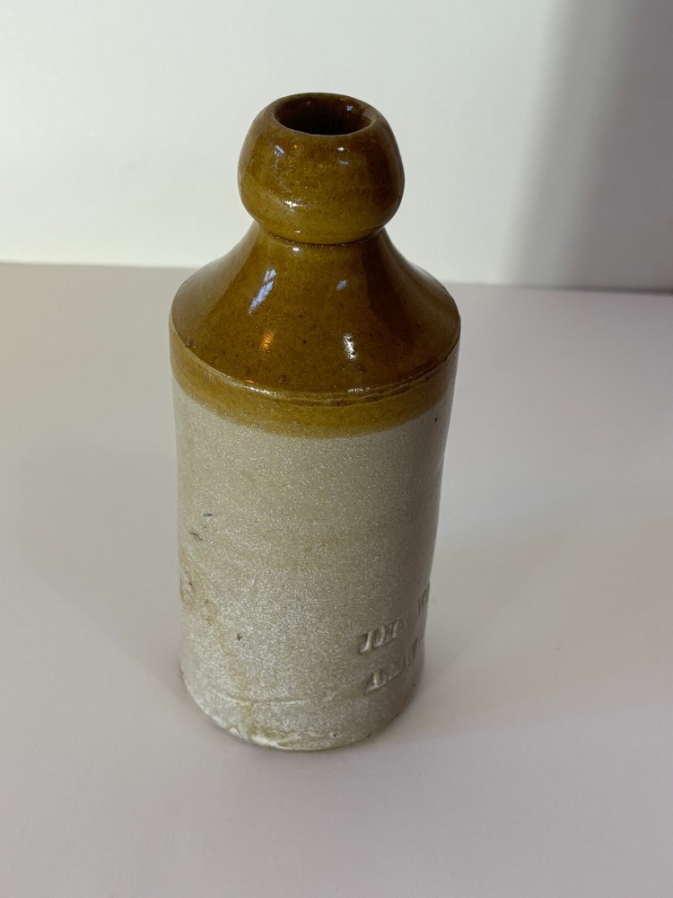 Vintage 19th Century Handmade Earthernware glazed bottle