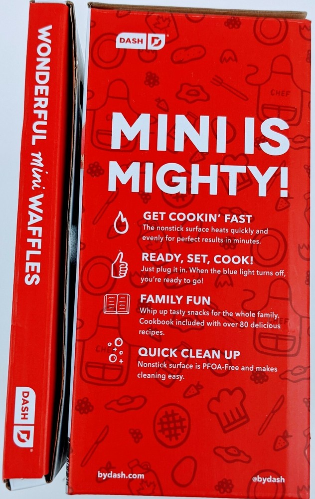 Dash Gingerbread Man Mini Waffle Maker and Cookbook Gift Set
