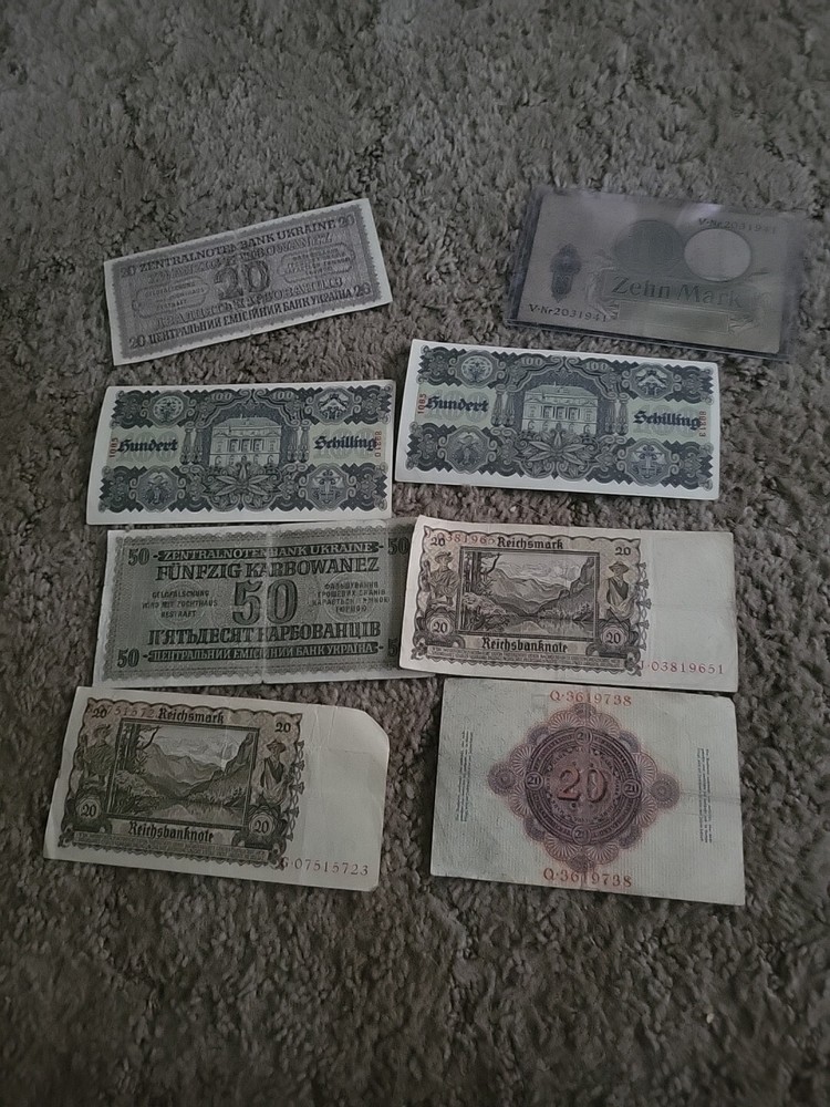 Ww2 German Currency Rare Lot