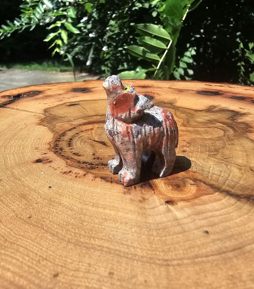 Agate Stone Wolf Small