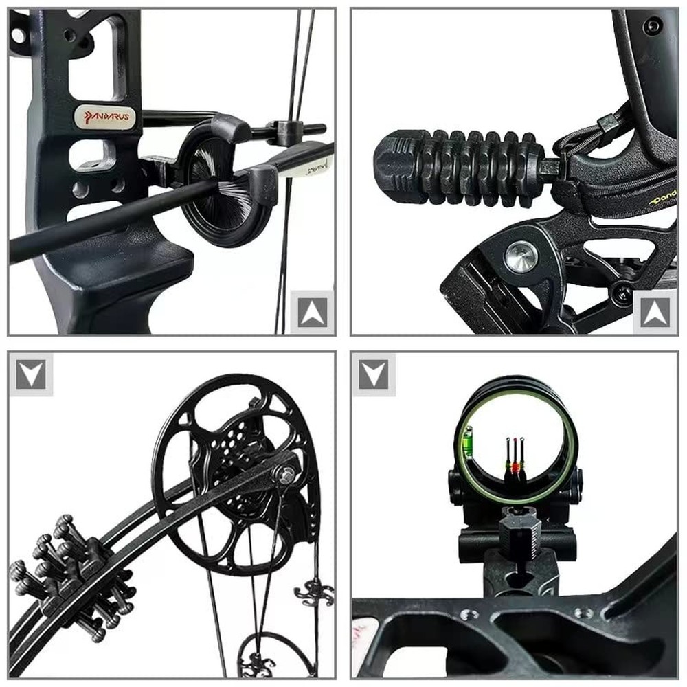 Compound Bow Set 15-45lbs for Pull Beginner and Teens Right Handed Adjustable...
