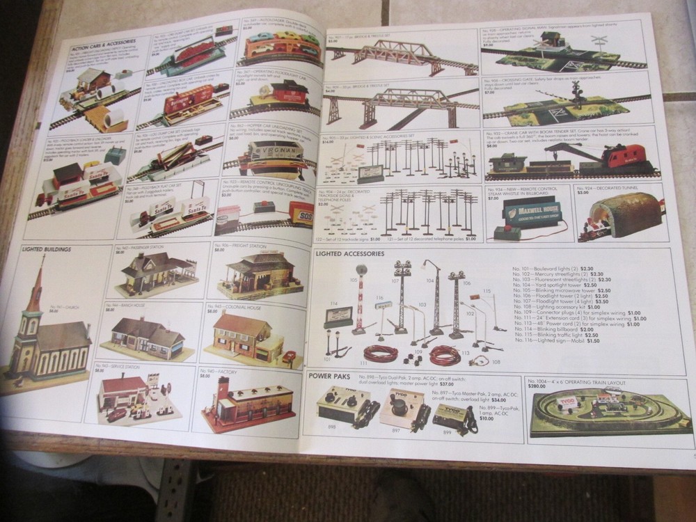 Tyco Train Booklet And Price List 1975 Nice