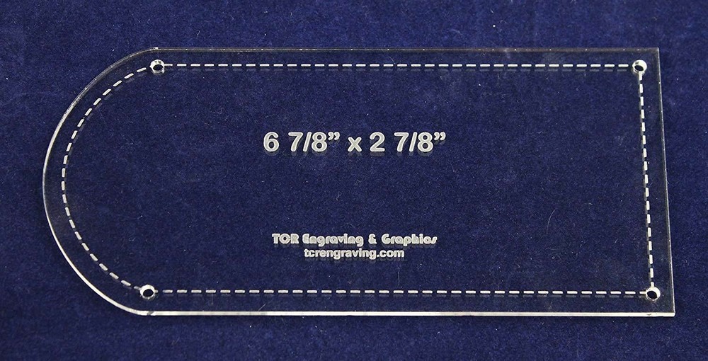 Potholder Template - Clear 1/8" Thick w/ Guidelines