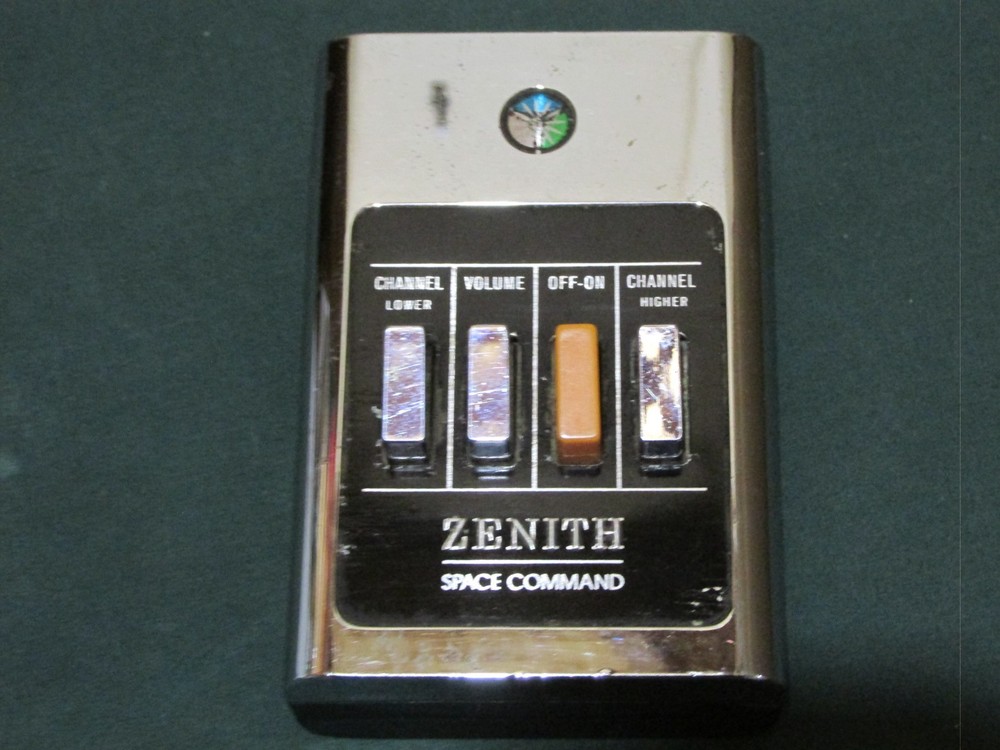 Vintage Zenith Space Command 4 Push Button TV Remote Control Television Clicker