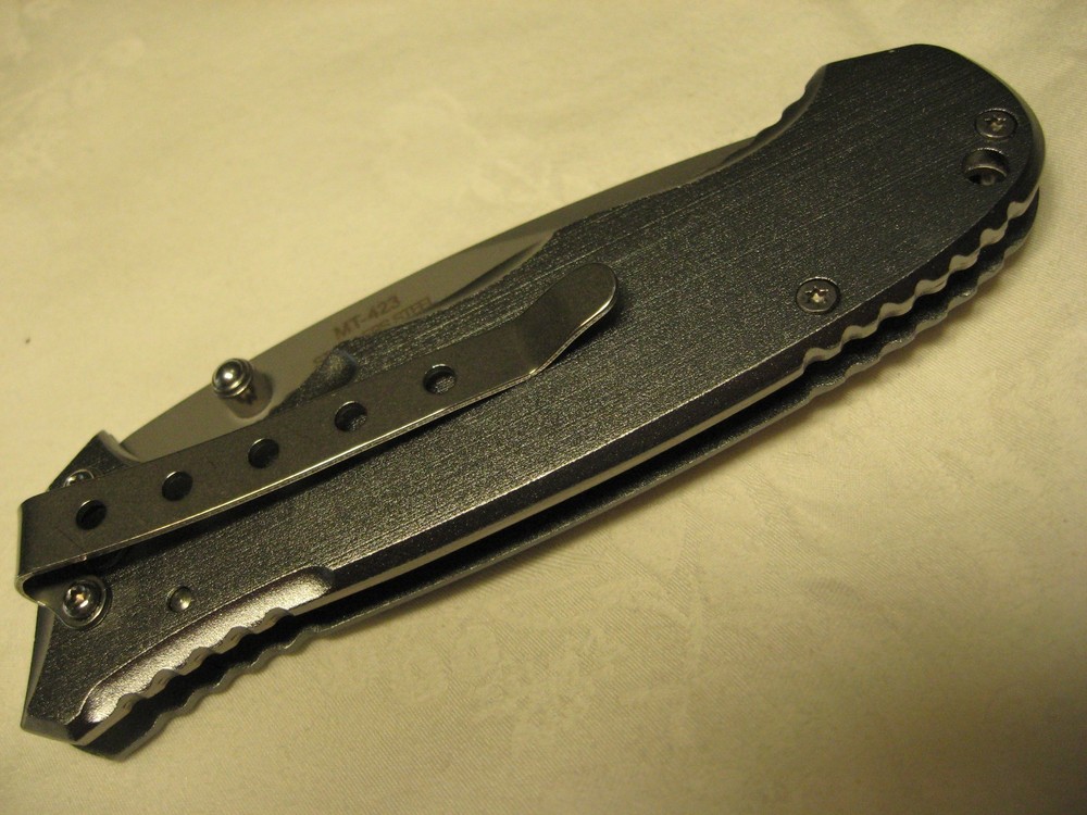 MTech MT423 tactical folding 4.5" pocket knife personalized engraved Kristopher