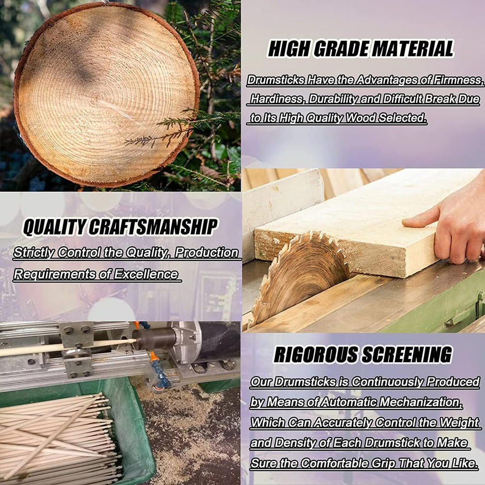 5A Drum Sticks Maple Drumsticks (Two pair)