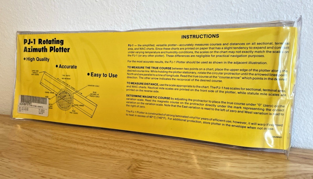 Jeppesen PJ-1 Rotating Azimuth Plotter JE526501