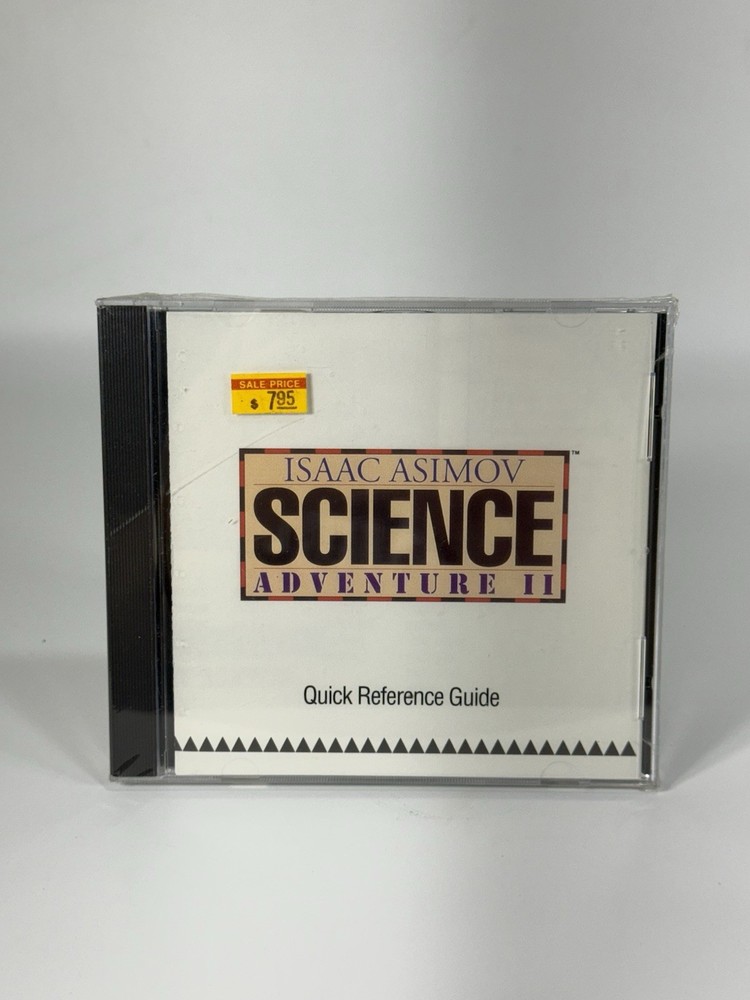 SEALED Isaac Asimov Science Adventure II 2 PC CD 1994 MS-DOS ~ Quick Reference