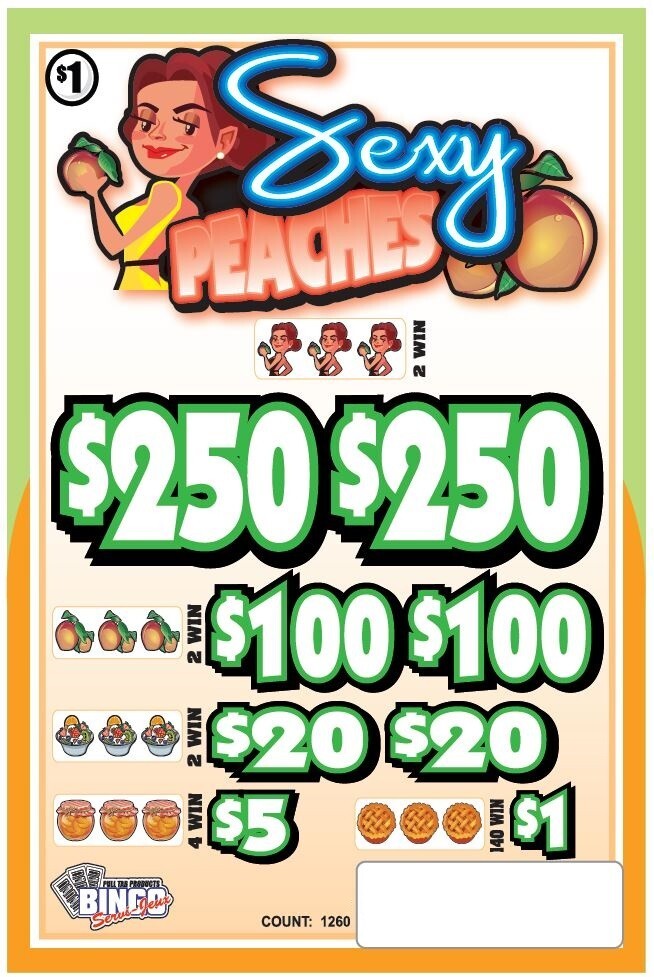 NEW pull tickets SEXY PEACHES - Instant Tabs