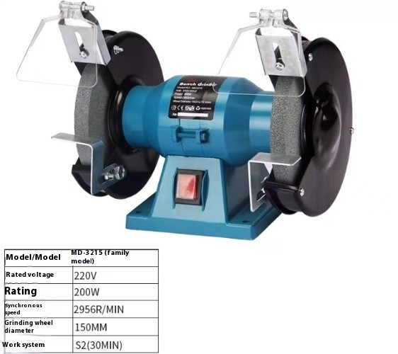 6-inch Bench Grinder Micro Electric Bench Grinder Multi-function Polishing