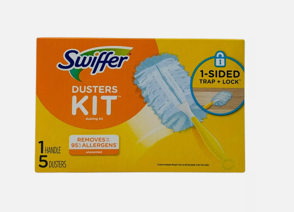 Swiffer Duster Kit  Includes  1 Handle + 5 Dusters