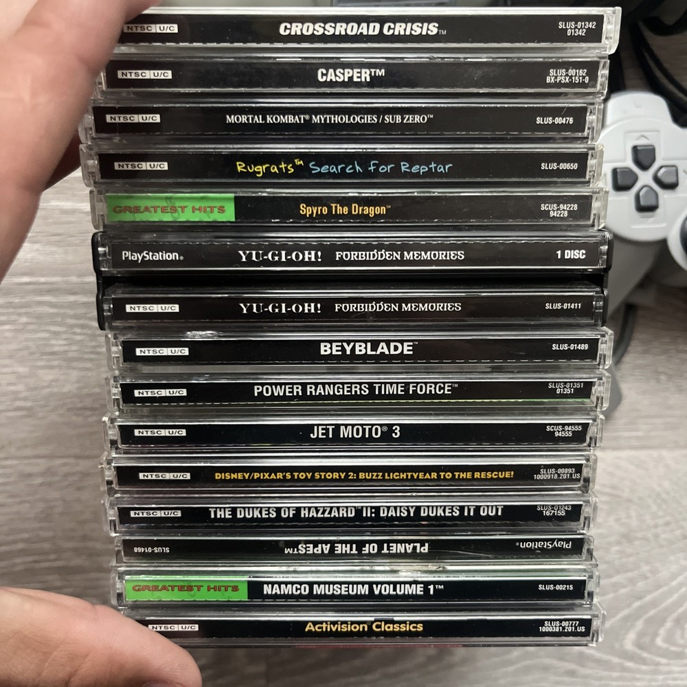 playstation 1 console Controller bundle 14 Games All Hookups